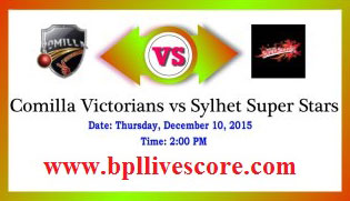 Sylhet Super Stars vs Comilla Victorians Live Score BPL T20