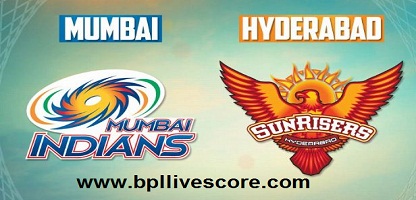 Mumbai Indians vs Sunrisers Hyderabad live Streaming on Channel 9 IPL 2017