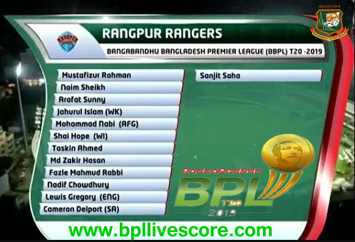 Rangpur Rangers Player List and Team Squad BPL T20