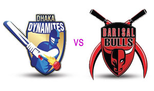 Barisal Bulls vs Dhaka Dynamites Live Scorecard BPL 2015