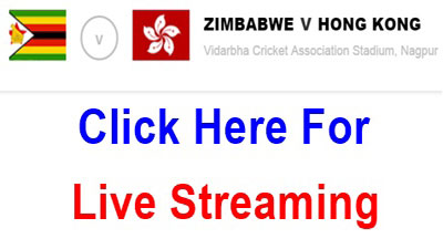 Zimbabwe vs Hong Kong Live World Twenty20 2016