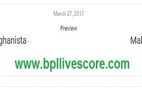 Afghanistan vs Malaysia Live Score Emerging Cup on March 27, 2017