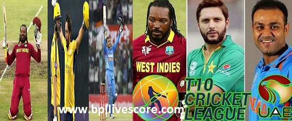 T10 Cricket League Live Score