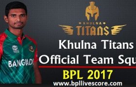 Khulna Titans Match Ticket, Schedule and Points of BPL 2017