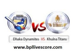 Khulna Titans vs Dhaka Dynamites Live on GTV Channel of BPL 2017