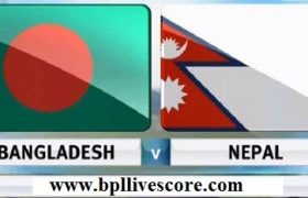 Nepal U19 vs Bangladesh U19 Live Score 1st ODI Match