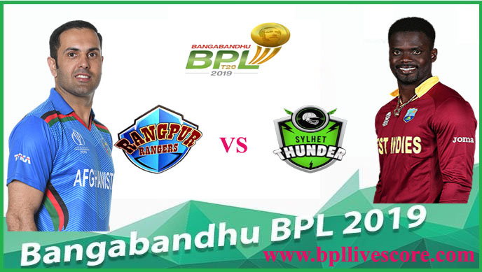 Rangpur Rangers vs Sylhet Thunder Live Score