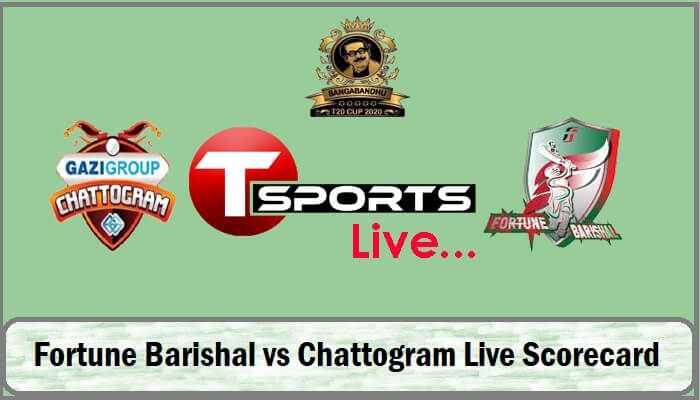 Fortune Barishal vs Chattogram Live Score Today Match