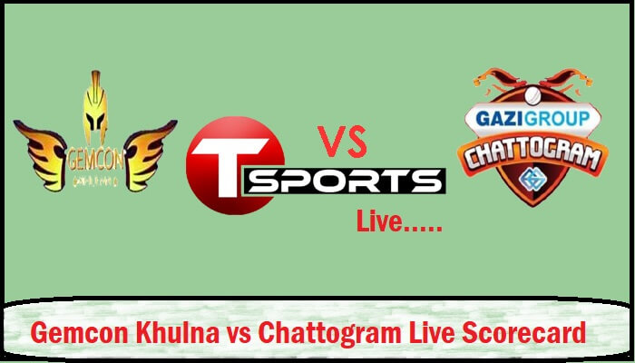 Gemcon Khulna vs Gazi Group Chattogram Live Score