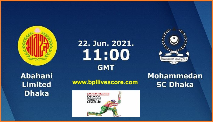 Abahani vs Mohammedan Live Score DPL T20 Today Match