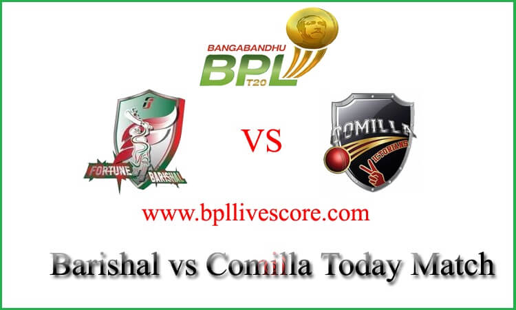 Fortune Barishal vs Comilla Victorians Live Score Today Match