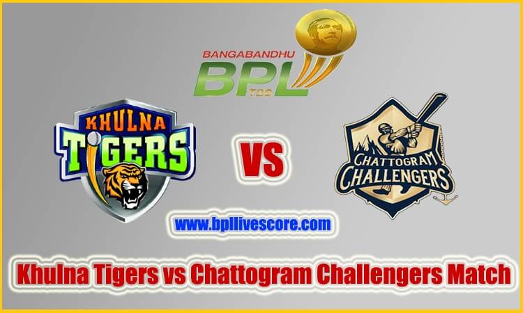 Khulna Tigers vs Chattogram Live Score Today Match BPL